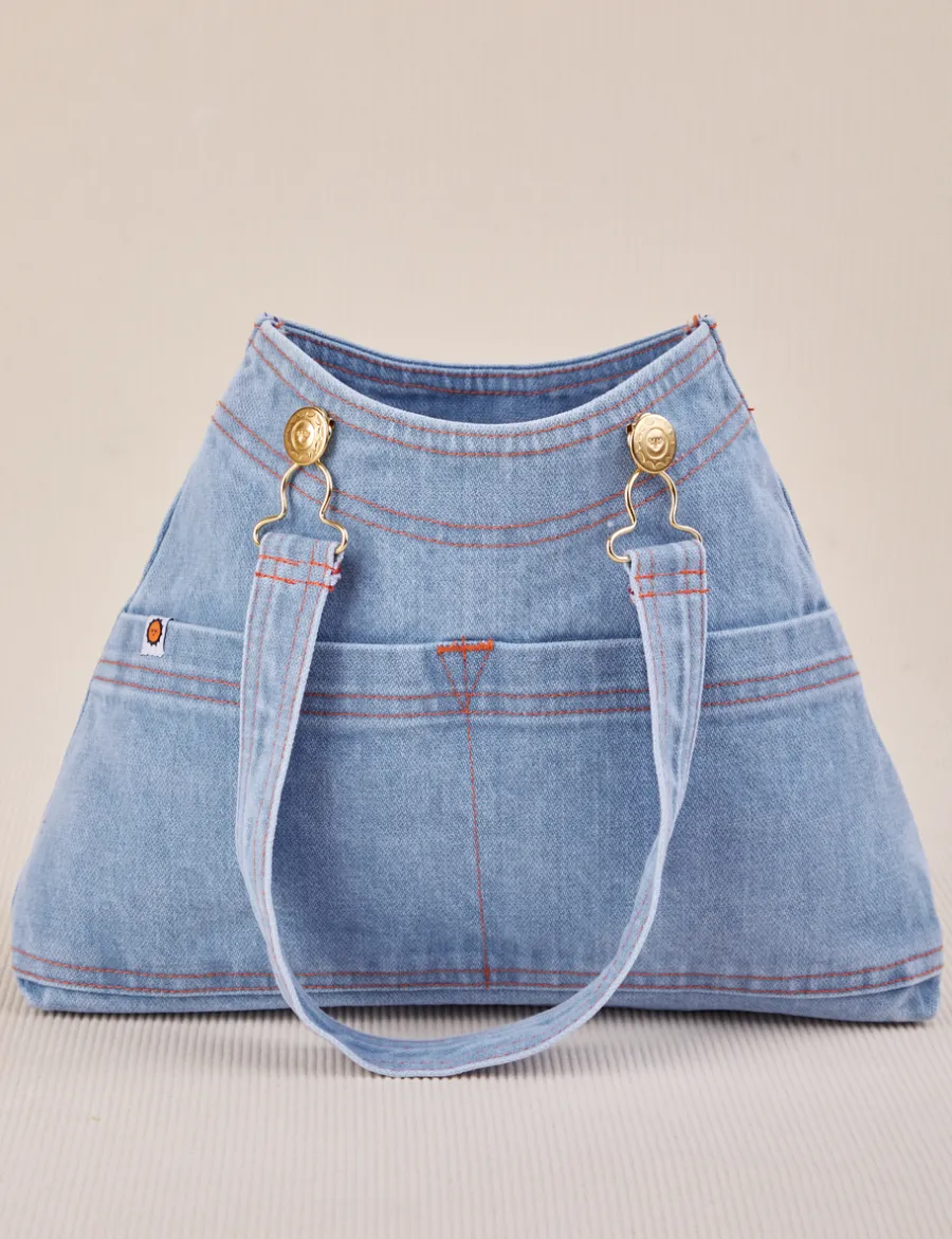 Discount Indigo Overall Handbags Mini Totes|Denim