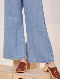 Online Indigo Wide Leg Trousers - Trousers|Denim