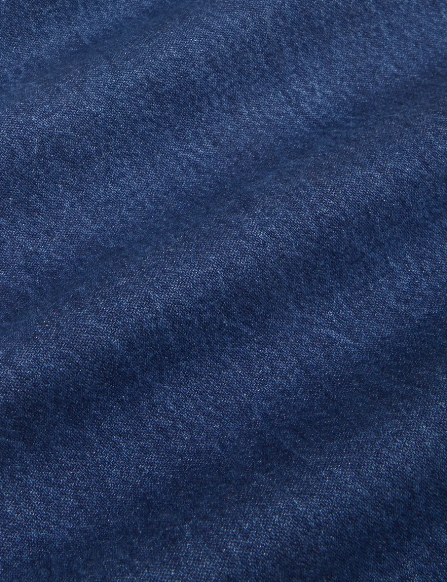 Hot Indigo Wide Leg Trousers - Trousers|Denim