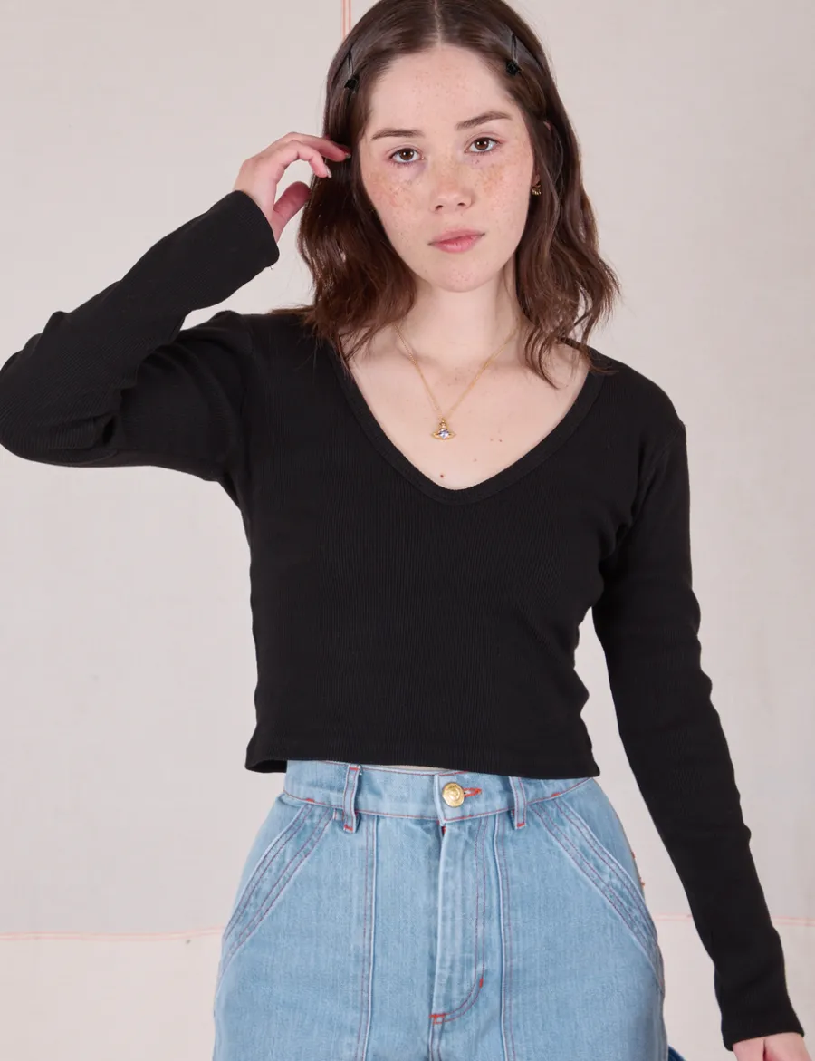 Clearance Long Sleeve V-Neck Tee - *FINAL SALE* V-Necks|V-Necks