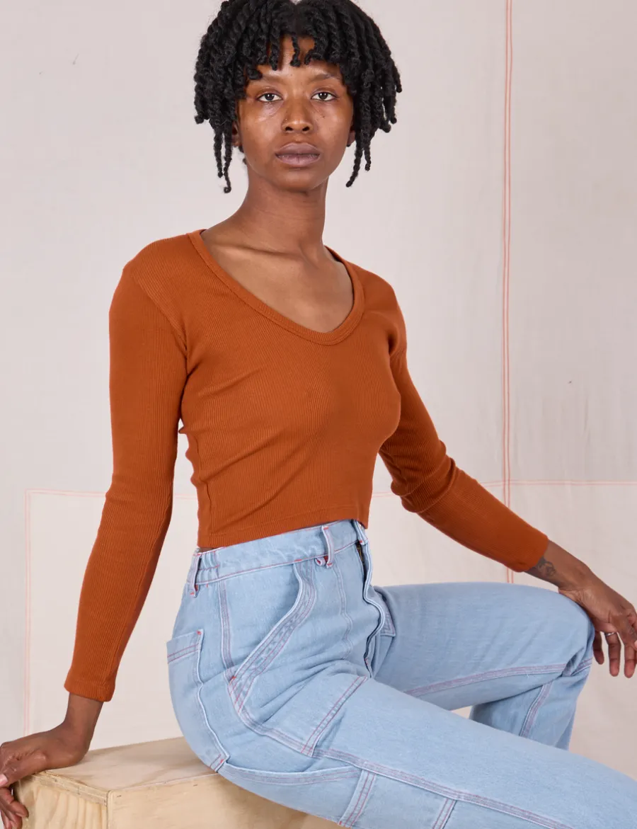 Sale Long Sleeve V-Neck Tee - *FINAL SALE* V-Necks|V-Necks