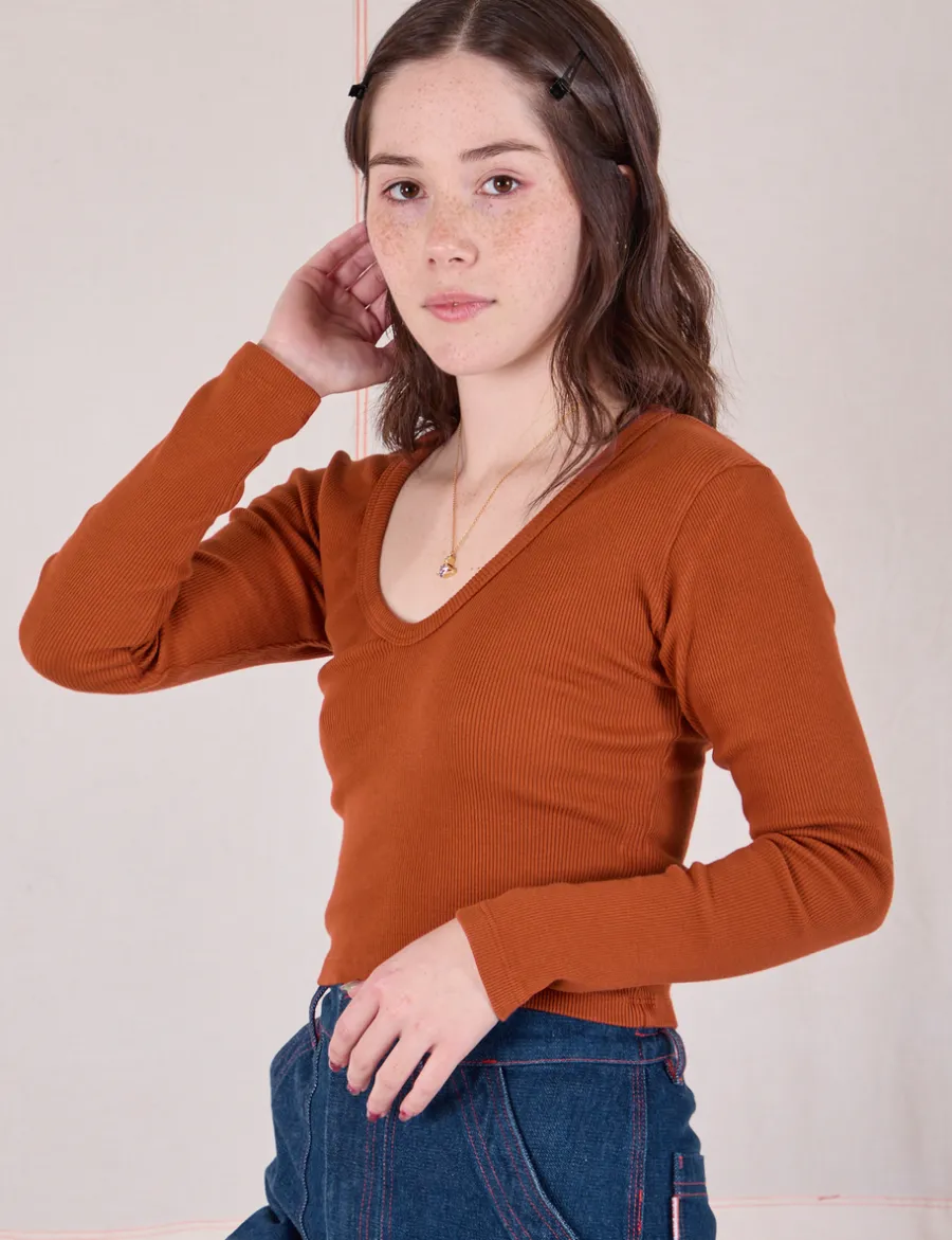 Sale Long Sleeve V-Neck Tee - *FINAL SALE* V-Necks|V-Necks