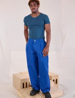 Discount Mid-Rise Pleated Trousers - Trousers