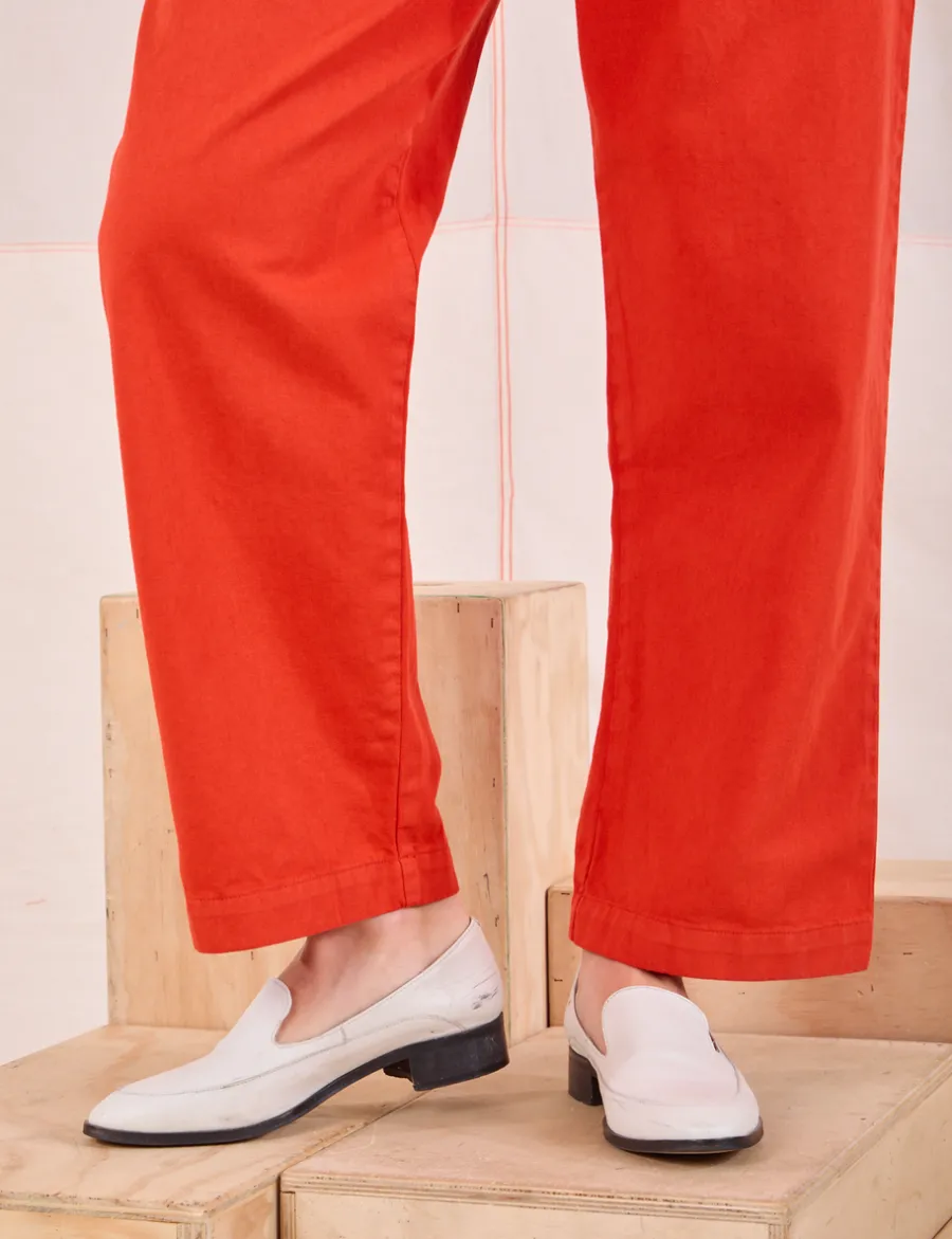 Clearance Mid-Rise Pleated Trousers - Trousers