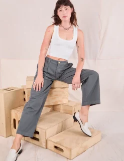 Sale Mid-Rise Pleated Trousers - Trousers