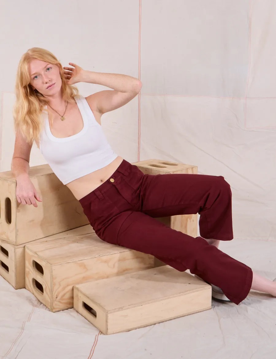 Fashion Mid-Rise Work Pants - Work Pants