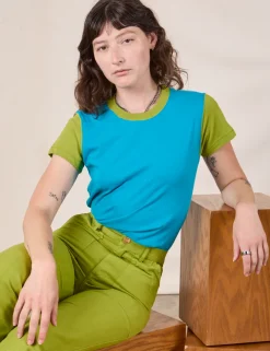New Mismatched Tee - Organic Tees|Organic Vintage Tees