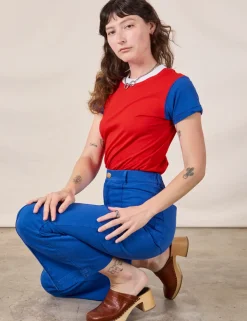 Hot Mismatched Tee - Organic Tees|Organic Vintage Tees