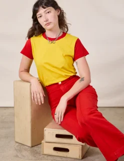 New Mismatched Tee - Organic Tees|Organic Vintage Tees