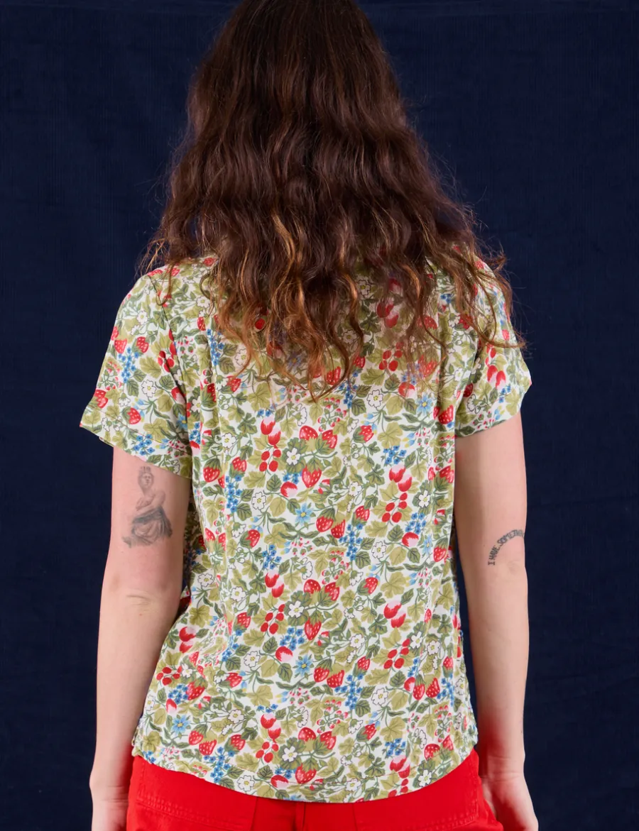 Online Off-White Strawberry Pantry Button-Up Pantry Button-Ups
