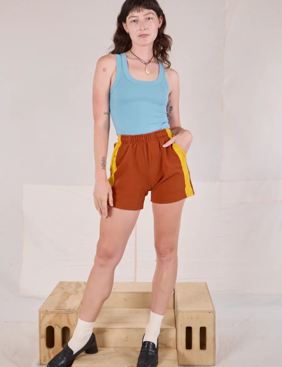 Outlet Painted Stripe Easy Shorts - Sweat Shorts|Shorts