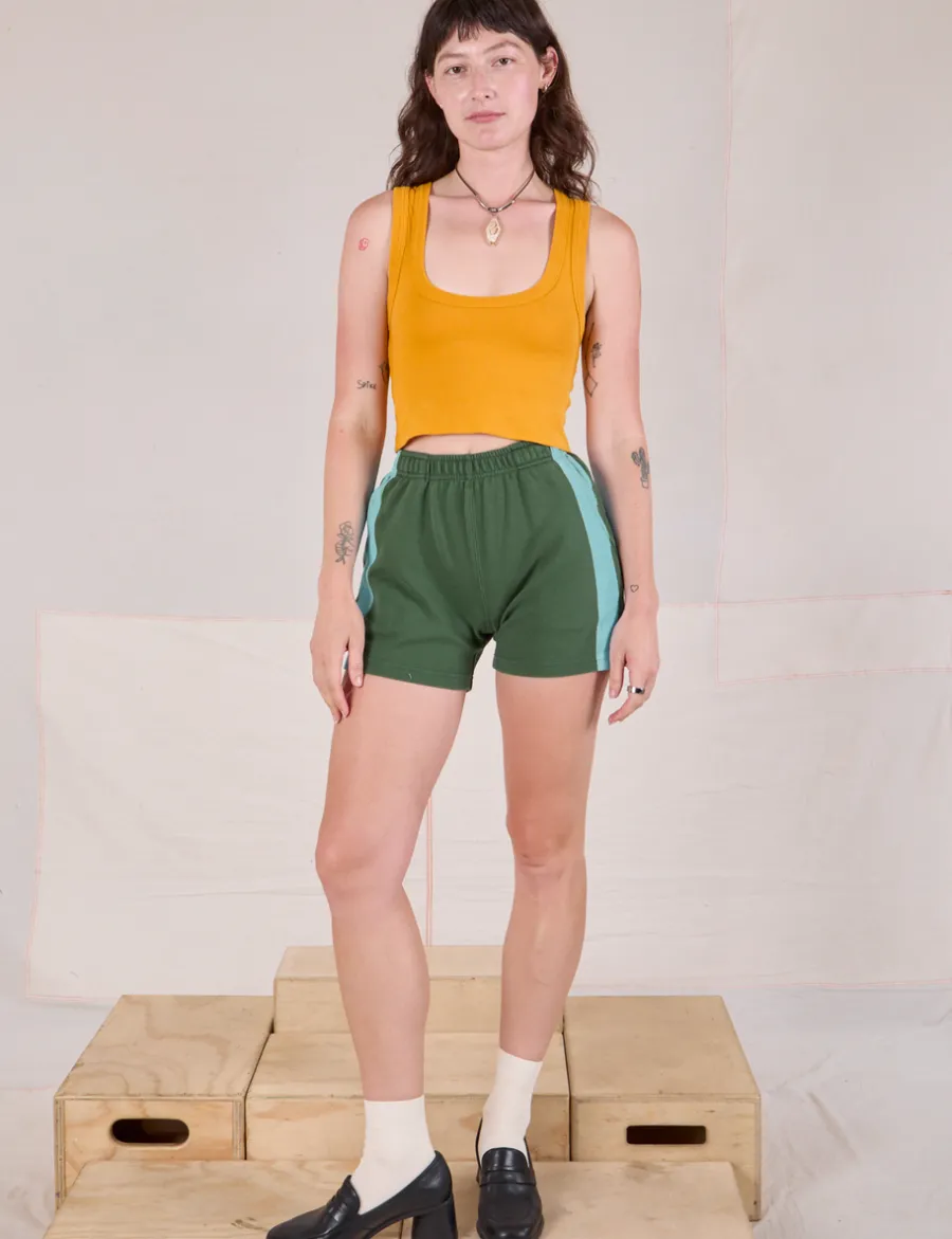 Fashion Painted Stripe Easy Shorts - Sweat Shorts|Shorts