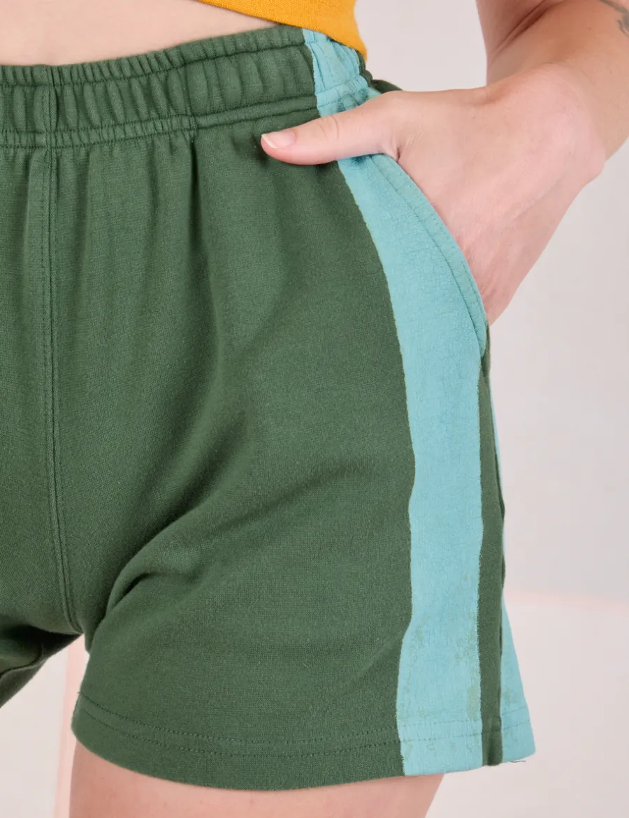 Fashion Painted Stripe Easy Shorts - Sweat Shorts|Shorts