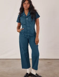 Fashion Petite Short Sleeve Jumpsuit - Short Sleeve Jumpsuits