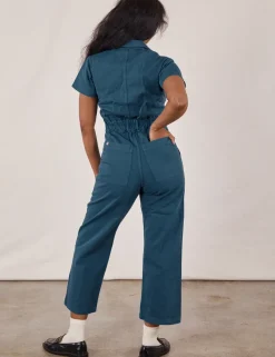 Fashion Petite Short Sleeve Jumpsuit - Short Sleeve Jumpsuits