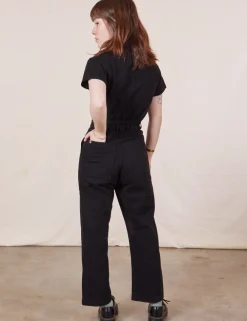 New Petite Short Sleeve Jumpsuit - Short Sleeve Jumpsuits