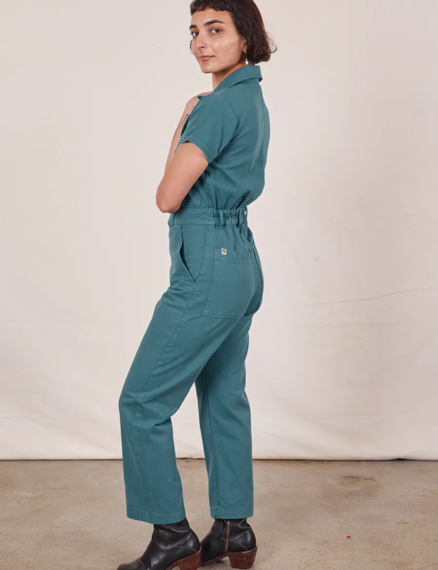 Clearance Petite Short Sleeve Jumpsuit - Short Sleeve Jumpsuits