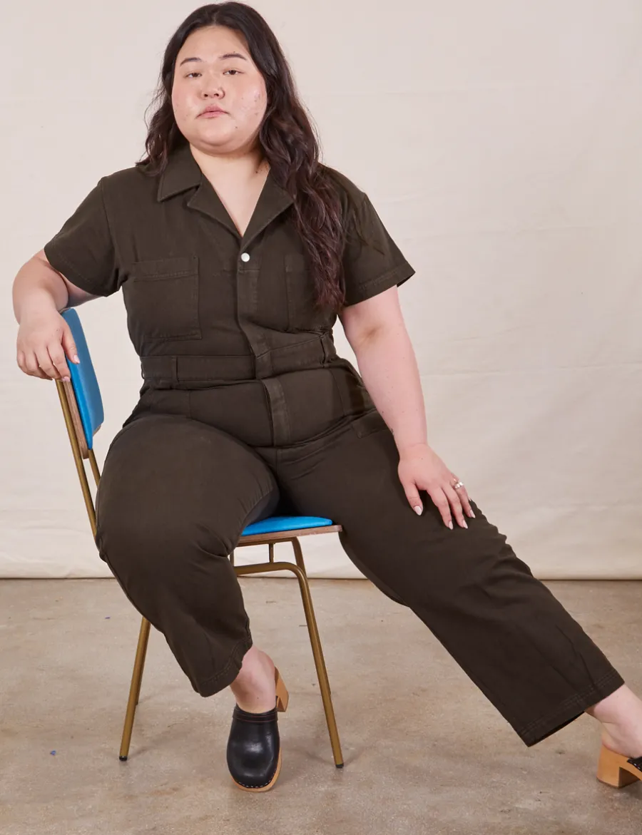 Sale Petite Short Sleeve Jumpsuit - Short Sleeve Jumpsuits