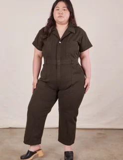 Sale Petite Short Sleeve Jumpsuit - Short Sleeve Jumpsuits