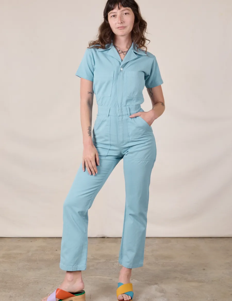 Hot Short Sleeve Jumpsuit - Short Sleeve Jumpsuits
