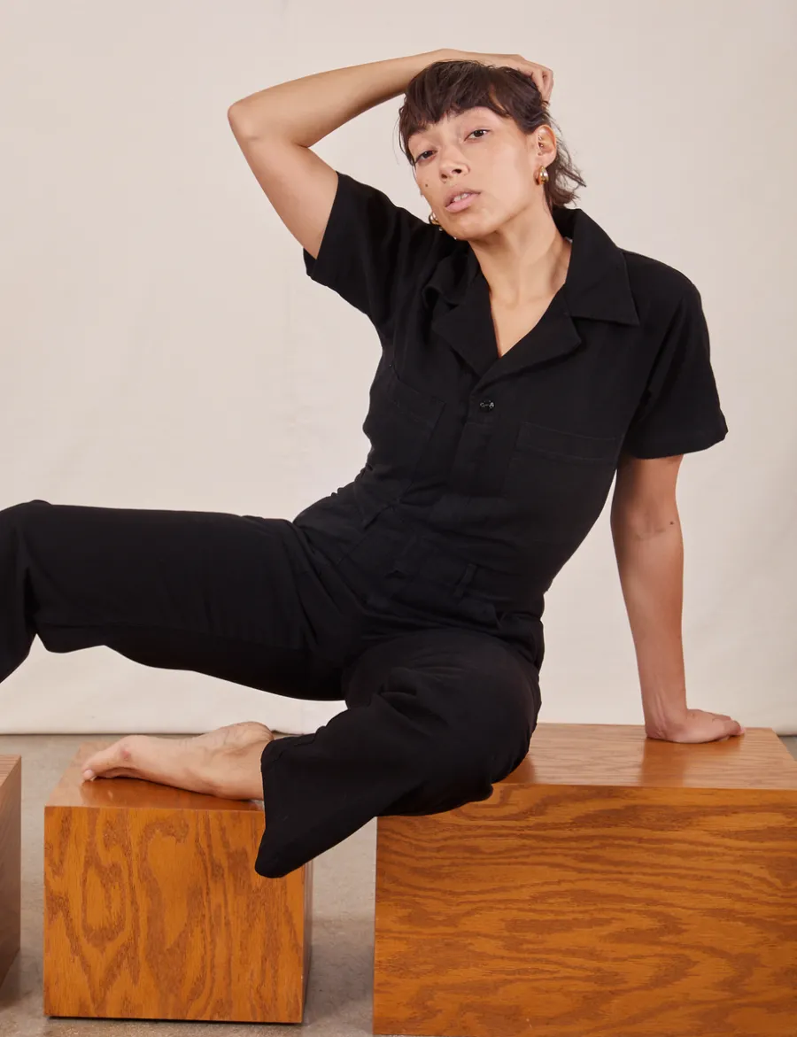 Hot Short Sleeve Jumpsuit - Short Sleeve Jumpsuits