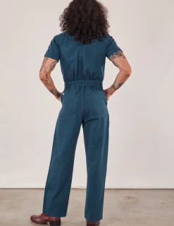 Outlet Short Sleeve Jumpsuit - Short Sleeve Jumpsuits