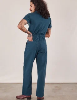 Outlet Short Sleeve Jumpsuit - Short Sleeve Jumpsuits