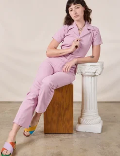 Outlet Short Sleeve Jumpsuit - Short Sleeve Jumpsuits