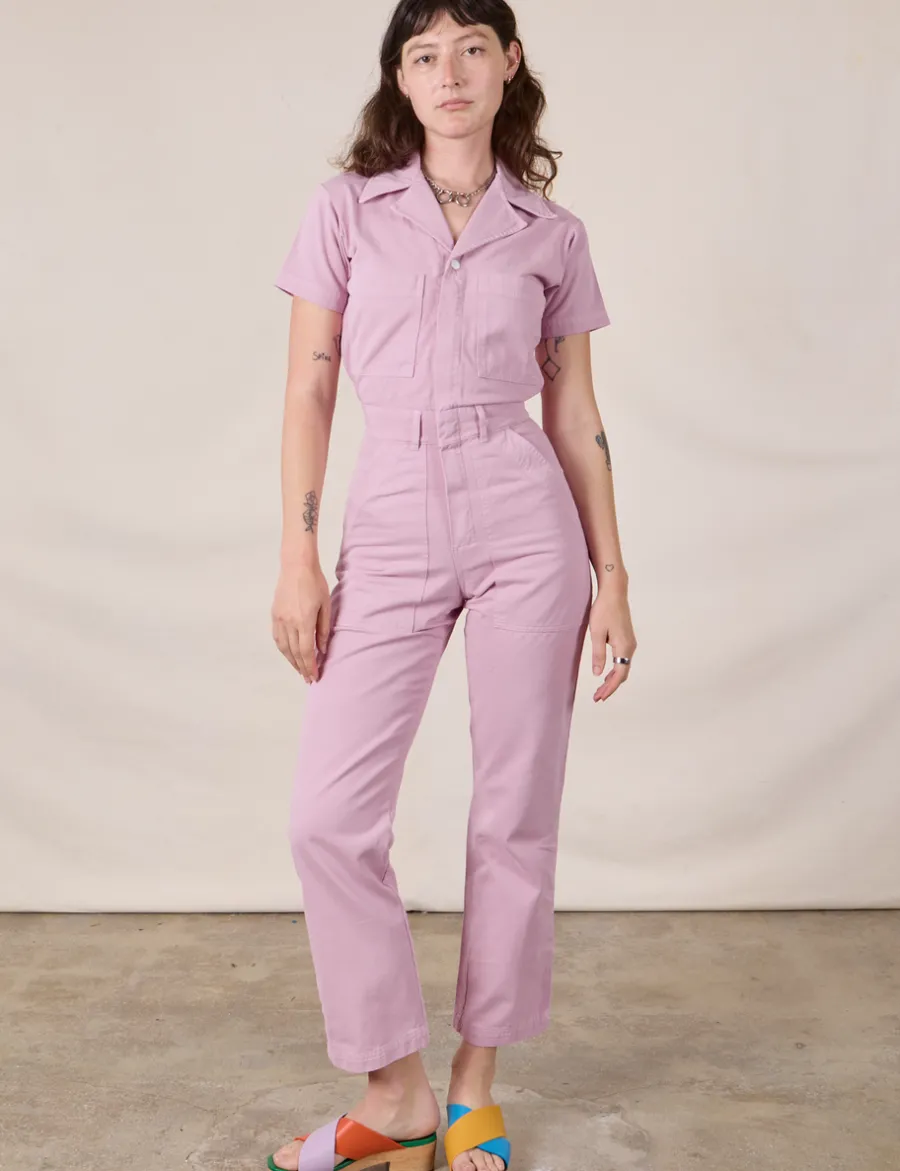 Outlet Short Sleeve Jumpsuit - Short Sleeve Jumpsuits