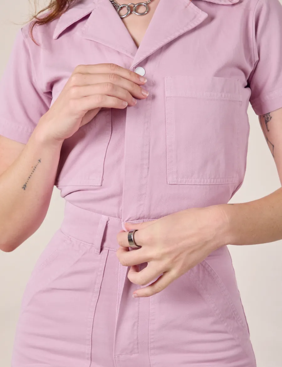 Outlet Short Sleeve Jumpsuit - Short Sleeve Jumpsuits
