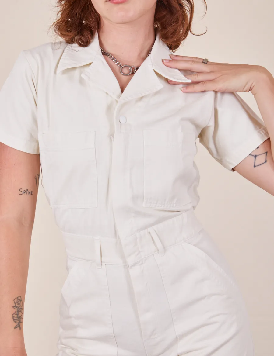 Fashion Short Sleeve Jumpsuit - Short Sleeve Jumpsuits