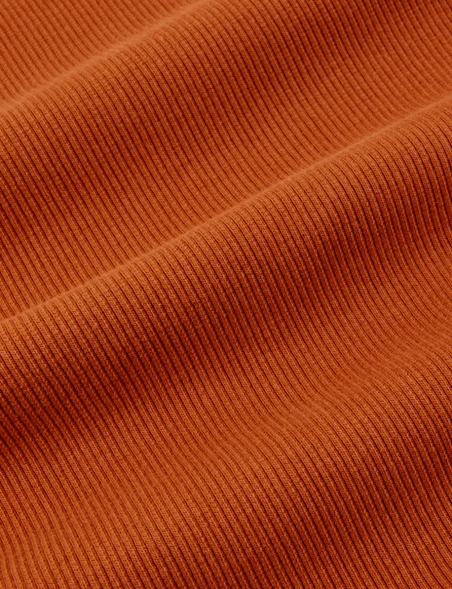 Sale Sleeveless Essential Turtleneck - Burnt Terracotta Turtlenecks|Turtlenecks