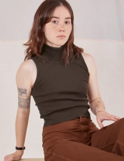 Discount Sleeveless Essential Turtleneck - Turtlenecks|Turtlenecks