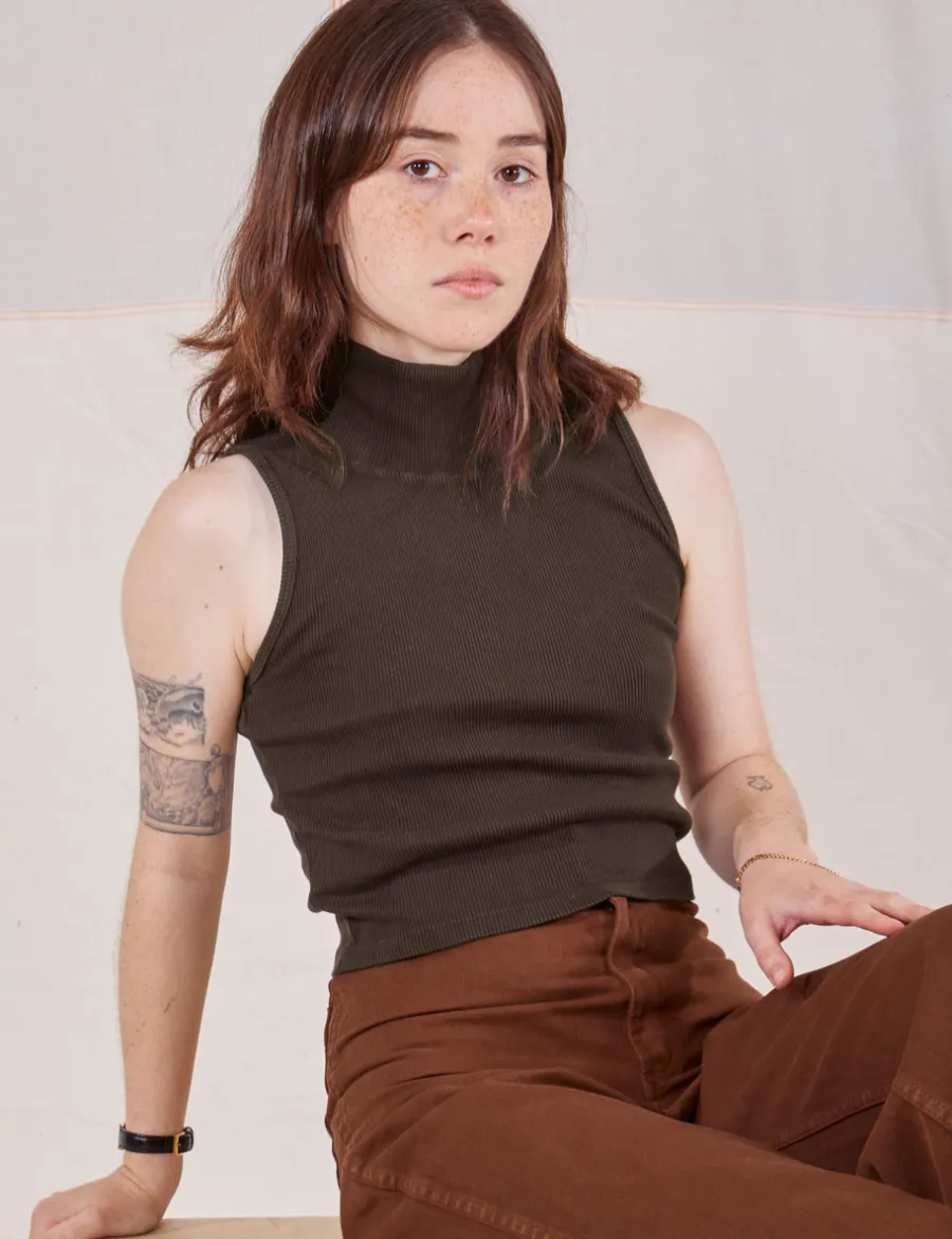 Discount Sleeveless Essential Turtleneck - Turtlenecks|Turtlenecks