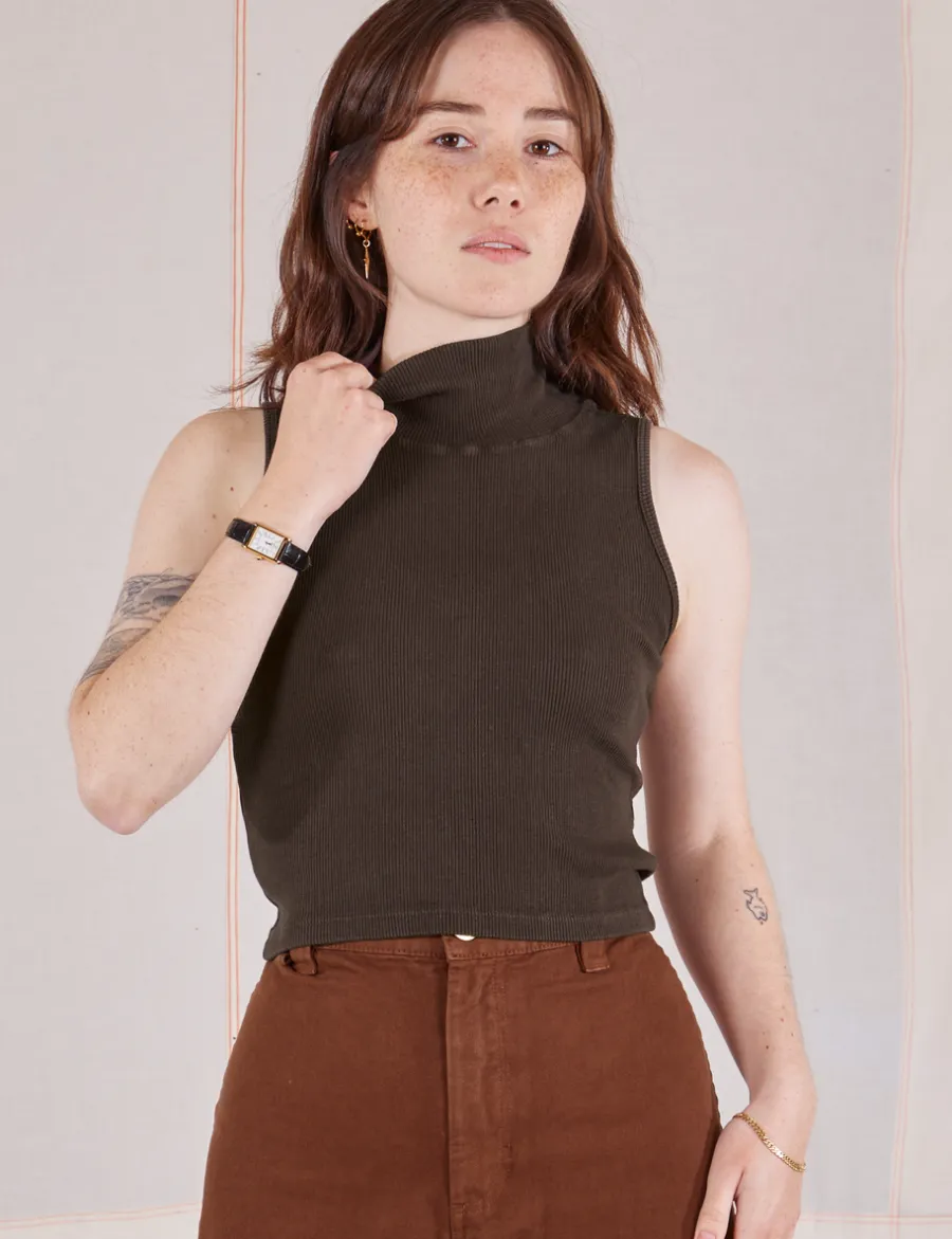 Discount Sleeveless Essential Turtleneck - Turtlenecks|Turtlenecks