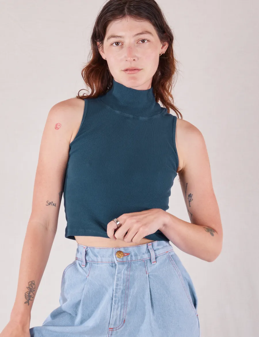 Hot Sleeveless Essential Turtleneck - Turtlenecks|Turtlenecks