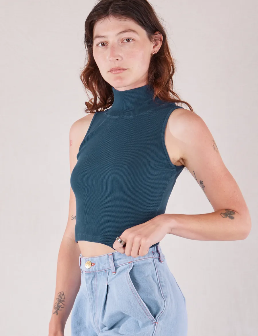 Hot Sleeveless Essential Turtleneck - Turtlenecks|Turtlenecks
