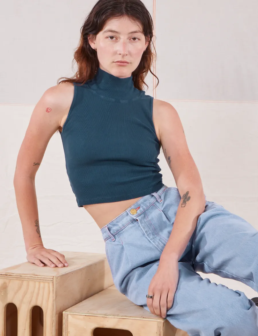 Hot Sleeveless Essential Turtleneck - Turtlenecks|Turtlenecks