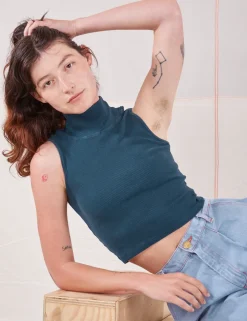 Hot Sleeveless Essential Turtleneck - Turtlenecks|Turtlenecks