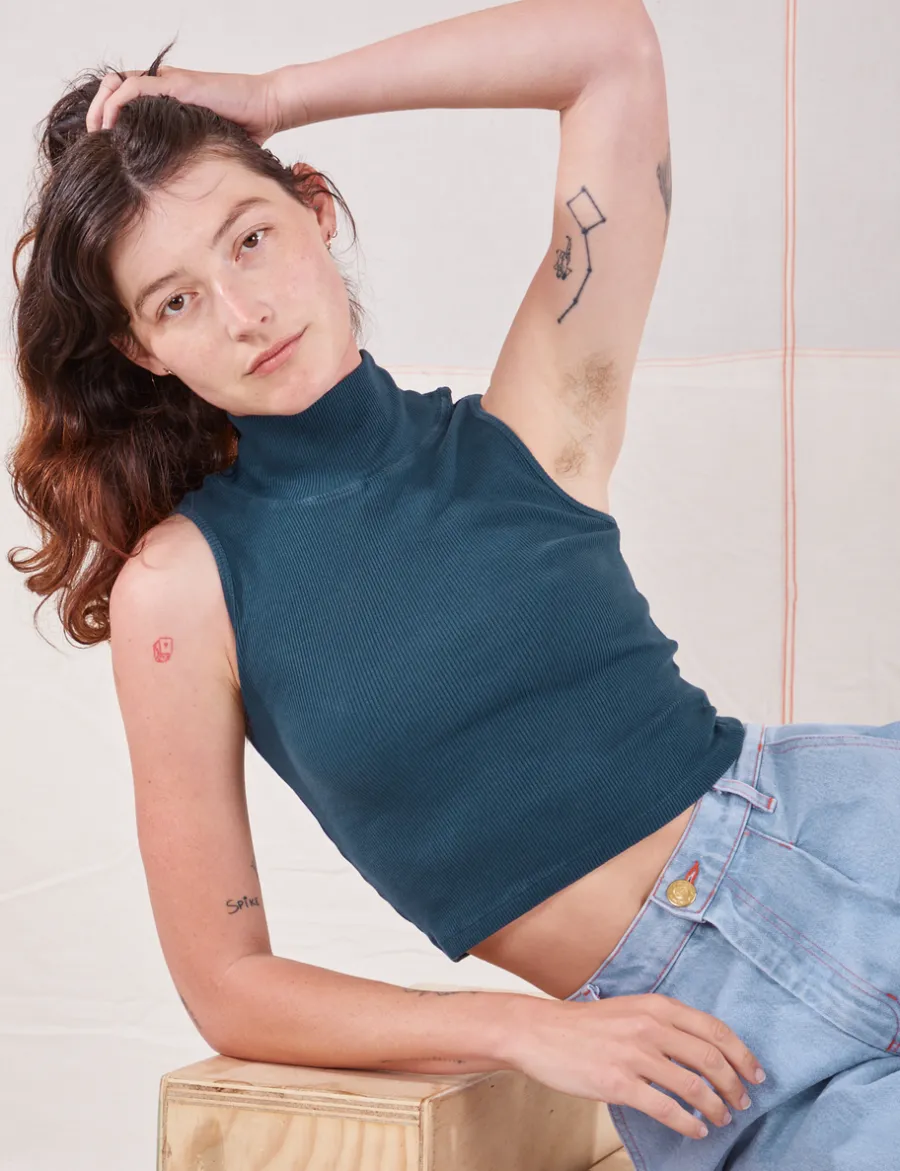 Hot Sleeveless Essential Turtleneck - Turtlenecks|Turtlenecks