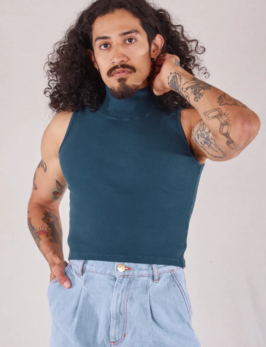 Hot Sleeveless Essential Turtleneck - Turtlenecks|Turtlenecks