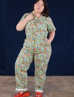 Discount Strawberry Blossom Jumpsuit Short Sleeve Jumpsuits