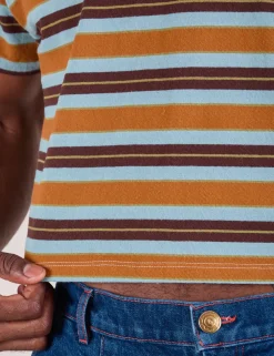 Sale Striped Crop Burly Tee - Burly Tees