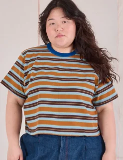Sale Striped Crop Burly Tee - Burly Tees