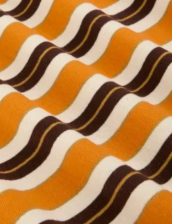 Hot Striped Crop Burly Tee - Burly Tees