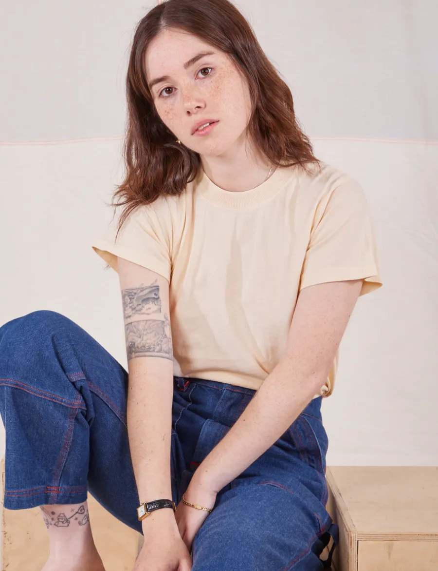Outlet The Organic Vintage Tee - Vintage Off White Organic Tees|Organic Vintage Tees