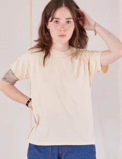 Outlet The Organic Vintage Tee - Vintage Off White Organic Tees|Organic Vintage Tees