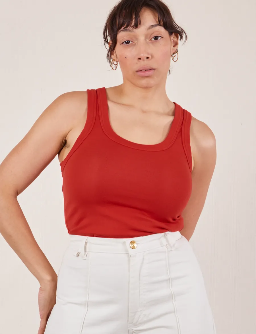 Discount The Tank Top - Mustang Red The Tank Top