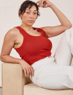Discount The Tank Top - Mustang Red The Tank Top