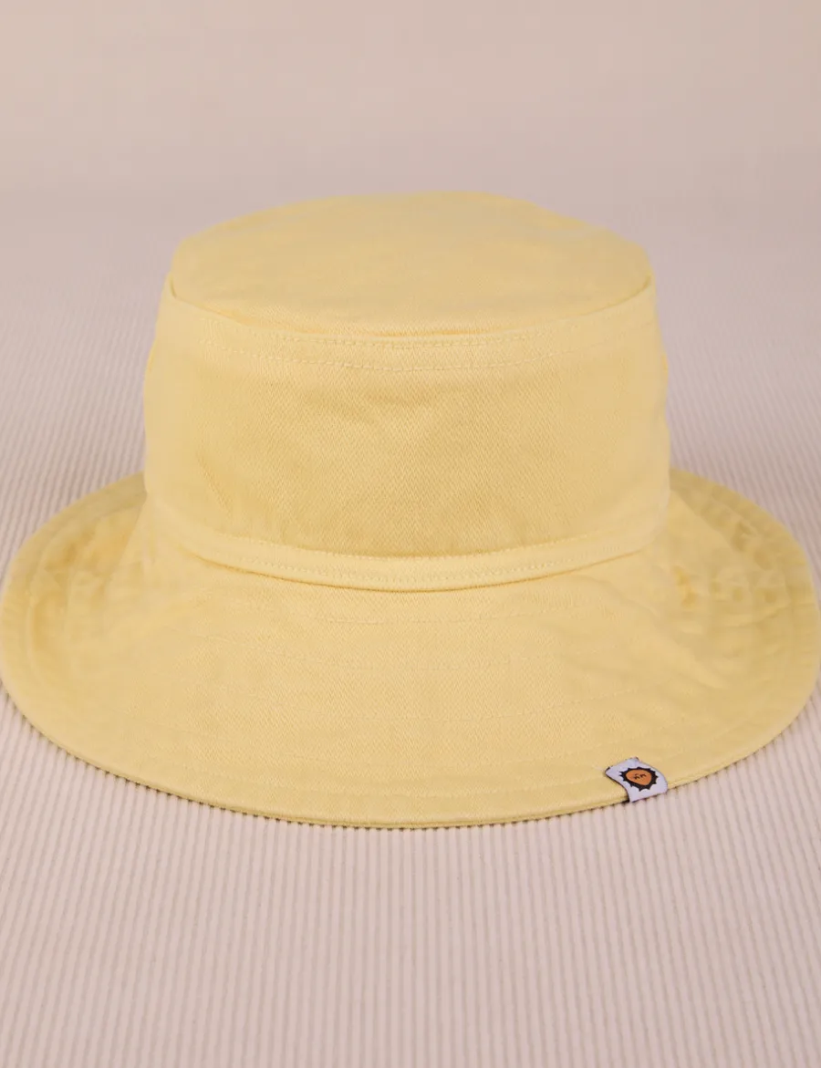 Outlet Wide Brim Denim Bucket Hats - Spring Colors Denim|Hats